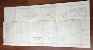 1898 Schizzo Mappa del 1815 Mappa del Trattato di Gand che mostra il Lago Ontario - Foto 1 di 3