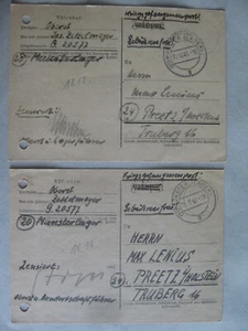 Kriegsgefangenenpost Oberst Josef Zettelmeyer Munster Lager 1945 POW Camp Zensur - Picture 1 of 2