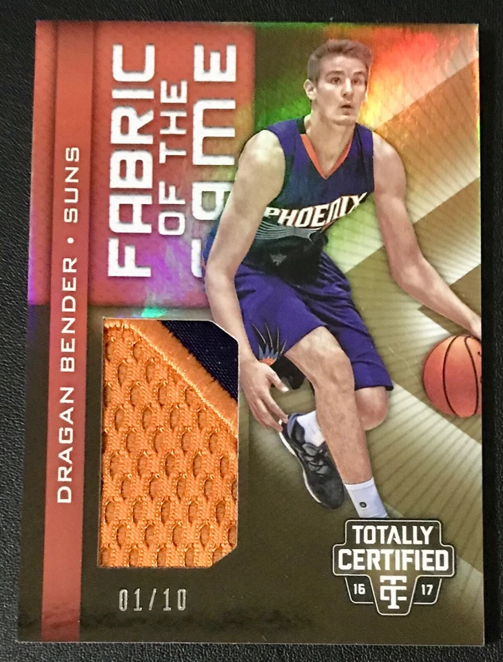 2016-17 Totally Certified Fabric Rookie Jerseys GOLD #15 DRAGAN BENDER Suns /10 - Image 1 of 3