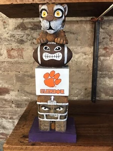 Clemson Tigers NCAA Garden Statue Mascot Tiki Tiki Totem - Picture 1 of 3