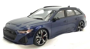 Top Speed 1/18 Scale Resin TS0315 - Audi RS 6 Avant Carbon Black Navarra - Blue - Picture 1 of 5
