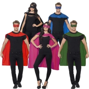 Superheld Kostüm Superheldenumhang mit Maske Helden Kostüm Superman Erwachsene - Bild 1 von 11