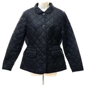 Gap Women's VTG Quilted Jacket L Large Black Button Front Drawstring Waist Coat - Picture 1 of 10