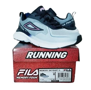 Fila Memory Foam Womens Memory Skyshift 5 New Size 8M Light Blue/Pink  - Picture 1 of 10
