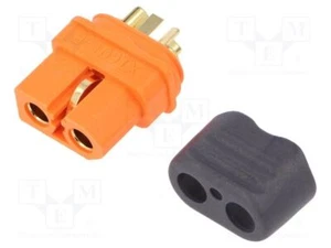 Stecker zur DC-Stromversorgung weich PIN: 3 XT60 gelötet XT60I-F DC Steckverbi - Bild 1 von 2