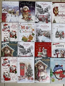 CHRISTMAS CARDS - SON,DAD,DADDY,HUSBAND ,BROTHER, NEPHEW, UNCLE,GRANDSON,COUSIN - Picture 1 of 319