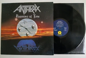 ANTHRAX PERSISTENCE OF TIME VINYL LP ISLAND UK 1990 - Picture 1 of 2