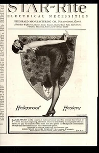 Anuncio de calcetería a prueba de agujeros Coles Phillips 1924 - Imagen 1 de 1