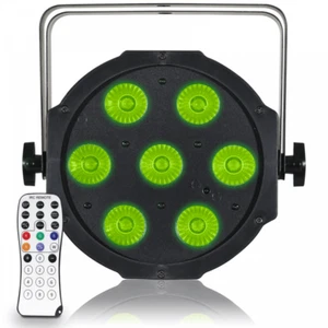 MaxiPar Quad 7 x 5W Quad-Colour LED Par Light Fixture DMX with Remote - Picture 1 of 8