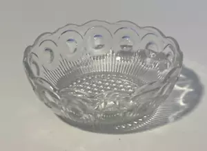 De colección Bartlett Collins Manhattan Vidrio Transparente St. Genevieve Fruit Berry Bowl 4.5" - Imagen 1 de 14