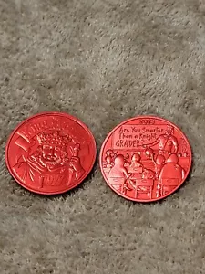 2023 Mardi Gras Krewe Of King Arthur Red Doubloon - Picture 1 of 1