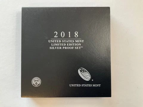 2018 S UNITED STATES MINT LIMITED EDITION SILVER PROOF SET. WITH  O G P  + C O A Cover