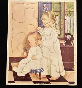 Vintage Playskool Tray Puzzle 80-8A Eloise Wilkins Children Golden Press - Picture 1 of 5