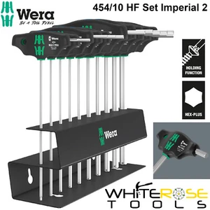 Wera Screwdriver Set T-Handle Hex Holding Function 10pc 454/10 HF Set Imperial 2 - Picture 1 of 8