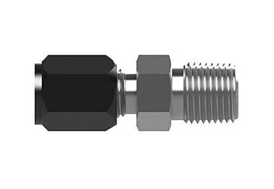 1/4" Tube Flareless x 1/8" MNPT 316ss Male Fitting SSP AM4C - Image 1 of 4