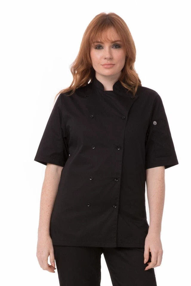 CHEF WORKS AVIGNON BISTRO SHIRT BLACK KL150 LARGE - Image 1 of 1