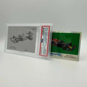 1/1 Black Printing Plate Max Verstappen #T61MV 2022 Topps Chrome F1 - PSA Auth. - Picture 1 of 4