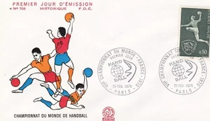 France 1970 FDC 7 Championship Monde D'Handball yt - Picture 1 of 1