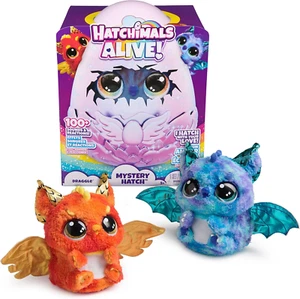 Alive, Uovo Mystery Hatch Draggle, Peluche Interattivo a Sorpresa Con Effetti Sp - Foto 1 di 12