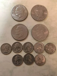 USA Konvolut Münzen Lot One Dollars und Quarter - Bild 1 von 2