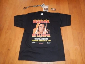 Vintage Vegas Mandalay Bay De La Hoya boxing T-shirt press pass for after party - Picture 1 of 9