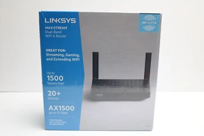 Linksys Max Stream Dual Band AX1500 WiFi 6 Router (MR7340) - Image 1 of 4