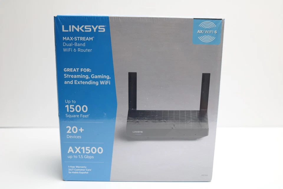 Linksys Max Stream Dual Band AX1500 WiFi 6 Router (MR7340) - Image 1 of 4