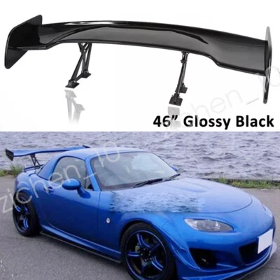 Gloss 46" Rear Trunk Spoiler Wing Racing High Stand GT Wing For Mazda Miata MX-5 - Изображение 1 из 4