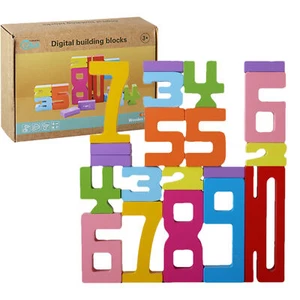 20X Wooden Stacking Toys Math Building Blocks Set Large Number Block for Kids 3+ - Picture 1 of 12