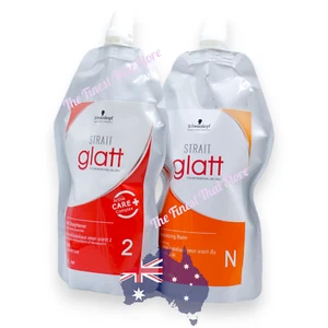 Schwarzkopf Glatt Hair Straightener Rebonding Cream Glatt No 2 : 400ml set ** - Picture 1 of 2