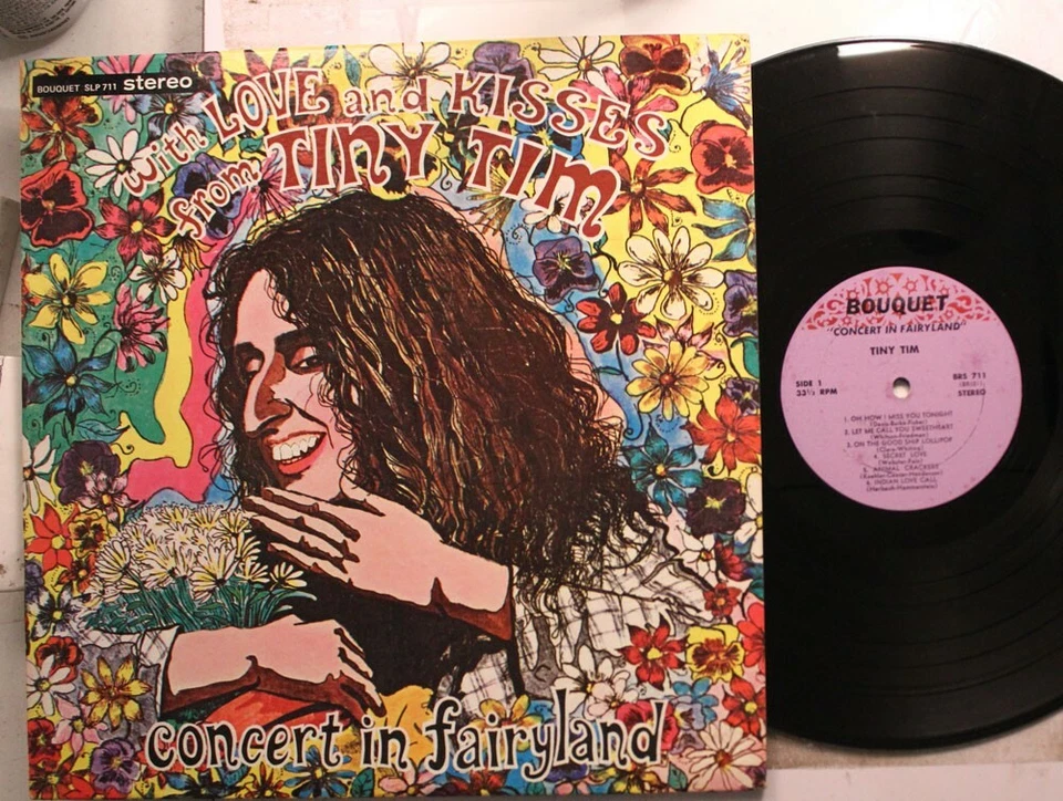 Minuscule Tim LP Avec Love & Kisses : Concert En Fairyland Sur Bouquet - VG/VG - Photo 1/1