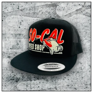 Truckercap Mesh SO CAL USA v8 Snapback HotRod Bike Cap Baseballmütze - Bild 1 von 1