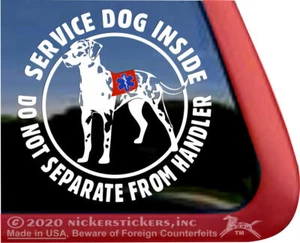 Service Dog Inside | High Quality Vinyl Catahoula Leopard Dog Window Decal - Picture 1 of 3