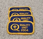 Quality Unit 2004 Patch Boy Scouts BSA (Set Of 4)