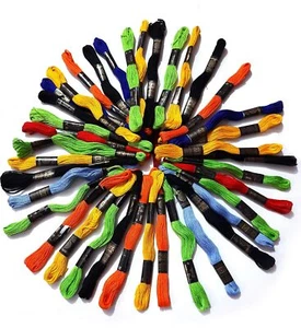 Embroidery Floss Skein Threads For Craft Projects Random Colors - Picture 1 of 59