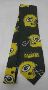 Vintage Green Bay Packers NFL Neck Tie - 1993 Ralph Marlin & Co. Made in USA - Picture 1 of 4