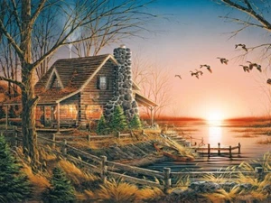 Jigsaw Puzzle Farm Life Comforts of Home 300 EZ Grip pieces NEW Made in USA - Picture 1 of 1