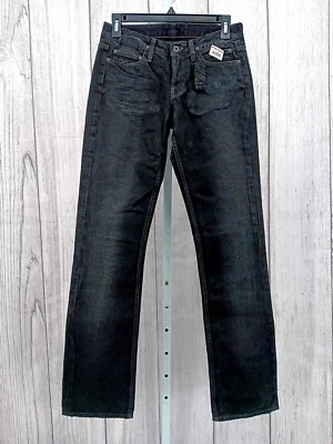 Rick Owens Men's Slab Jeans, Black, Oil Slick, Size 24 AB11 - Image 1 of 4