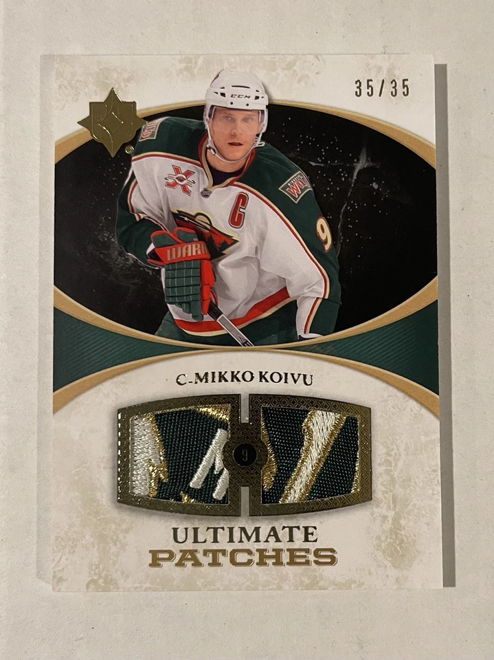 2010/11 Mikko Koivu Ultimate Collection Patches 3 Color Patch  35/35 Wild - Image 1 of 2