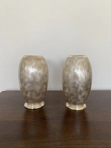 2 x WMF Ikora Jarrones Metal Art Deco Estilo Florero Diseño Vintage - Imagen 1 de 9