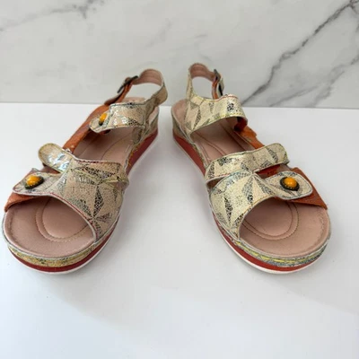 Spring Step L'Artiste Womens Payoka Sandals Size 39/8.5 Leather Artsy Casual Tan - Image 1 of 4