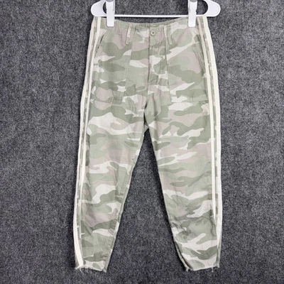 Pantalones Mother The Shaker Chop Crop Fray para mujer talla 28 verde estampado desierto camuflaje Foto 1 de 4