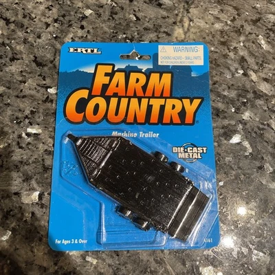 Ertl 1:64 Farm Country Machine Trailer Black #4161 (1994) NIP New - Image 1 of 4
