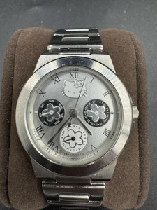 Reloj Hello Kitty Edición Limitada 1003 Sanrio Cronógrafo Acero Inoxidable Raro G - Imagen 1 de 24