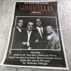Vintage Goodfells Posters Black White Gold Scorsese De Niro Liotta Pesci Mafia - Picture 1 of 22