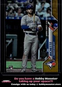 Aggiornamento Topps 2020 Bo Bichette Gold Foil Toronto Blue Jays - Foto 1 di 2