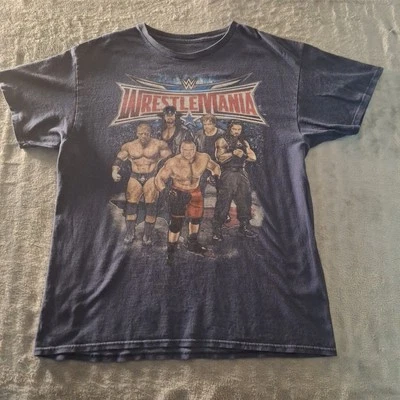WWE T-Shirt Size Large Roman Reigns Triple H WrestleMania 32 Wrestling Tee - Image 1 of 4
