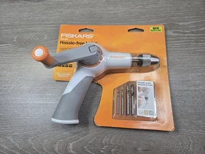 Fiskars 132420 Cord Free Manual Power Folding Handle Changing 4 Bits Hand Drill - Picture 1 of 1