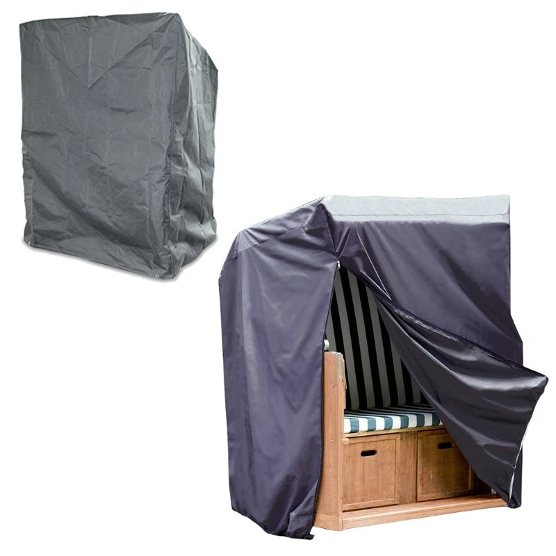 Abdeckung für Garten Strandkorb Schutzhülle Blickdicht Happy People 79334