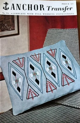 Anchor Transfer  914  "GEOMETRIC DESIGN FOR CUSHION" (1963) - Image 1 of 3